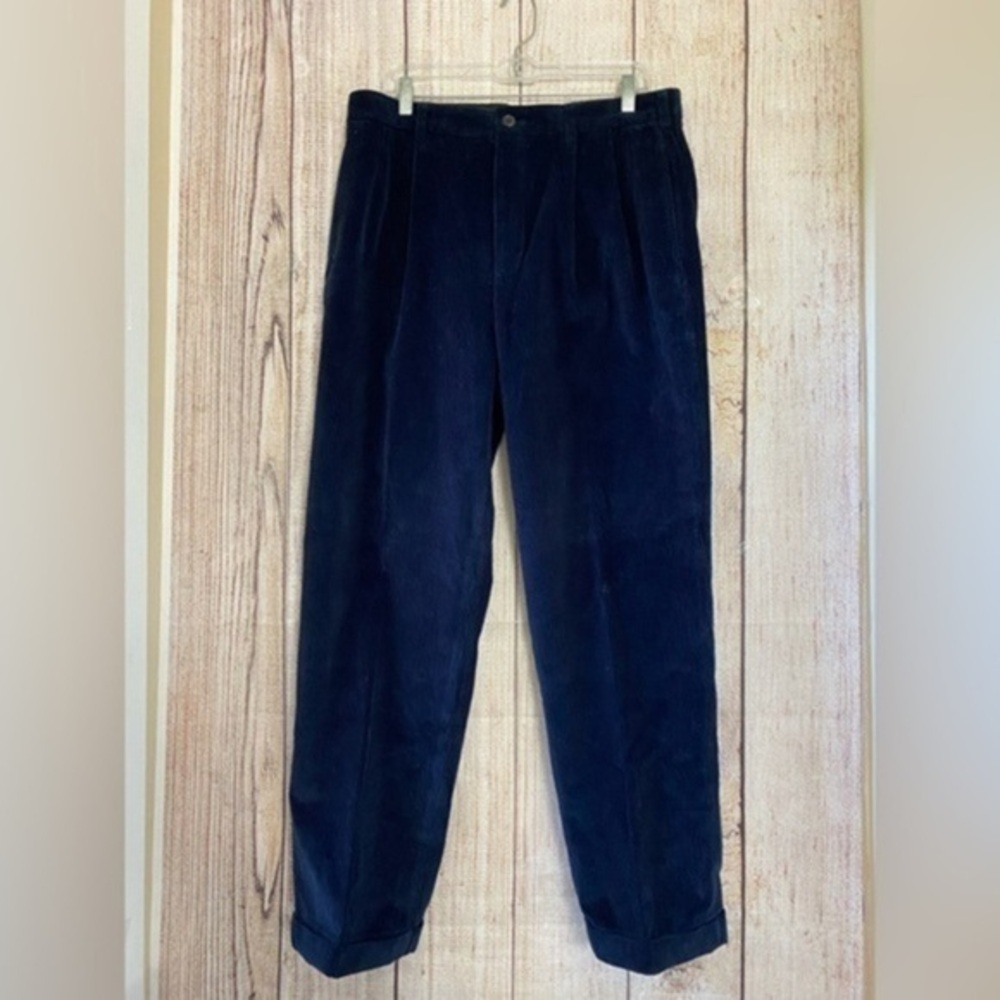 Brooks Brothers Mens Corduroy Navy blue Pants size W35/L30